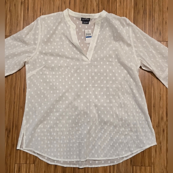NWT Van Heusen Polka Dot Top - Picture 2 of 7